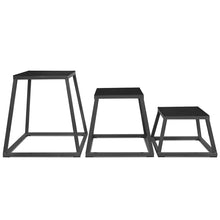 Load image into Gallery viewer, Plyo Box Triple Set Black (30, 45, 60cm)