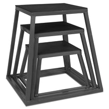 Load image into Gallery viewer, Plyo Box Triple Set Black (30, 45, 60cm)