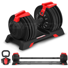 Load image into Gallery viewer, Cortex Revolock V2 24kg Adjustable Steel Dumbbell Barbell Kettlebell All-in-One