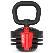 Load image into Gallery viewer, Cortex Revolock V2 24kg Adjustable Steel Dumbbell Barbell Kettlebell All-in-One