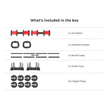 Load image into Gallery viewer, Cortex Revolock V2 48kg Pair Set Adjustable Steel Dumbbell Barbell Kettlebell All-in-One