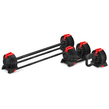 Load image into Gallery viewer, Cortex Revolock V2 48kg Pair Set Adjustable Steel Dumbbell Barbell Kettlebell All-in-One