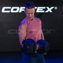 Load image into Gallery viewer, Cortex Revolock V2 40kg Adjustable Dumbbell &amp; Barbell All-in-One Set (40kg Single)