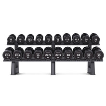 Load image into Gallery viewer, Cortex 430kg Pro Dumbbell Set with Stand (10-35kg, 10 Pairs)