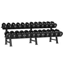 Load image into Gallery viewer, Cortex 575kg Pro Dumbbell Set with Stand (10-40kg, 12 Pairs)