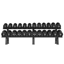 Load image into Gallery viewer, Cortex 575kg Pro Dumbbell Set with Stand (10-40kg, 12 Pairs)