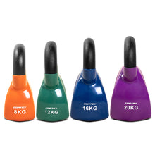 Load image into Gallery viewer, Cortex BodyCurve Vinyl Coated Kettlebell Starter Set (8-20kg)