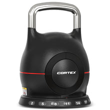Load image into Gallery viewer, Cortex 7-in-1 RevoLock Quick Adjust 20kg Kettlebell