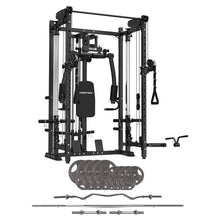 Load image into Gallery viewer, Folding Power Rack with 90kg Standard Tri-Grip Weight &amp; Bar Set