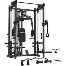 Load image into Gallery viewer, Folding Power Rack with 90kg Standard Tri-Grip Weight &amp; Bar Set