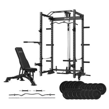 Load image into Gallery viewer, Cortex PR5 Folding Power Rack with 90kg Endurashell Weight, Bar and Bench Set