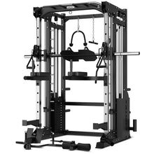 Load image into Gallery viewer, CORTEX SM-25 6-in-1 Power Rack With Smith &amp; Cable Machine + Bn-9 Bench + 130Kg Olympic Bumper Weight Plate &amp; Barbell Package