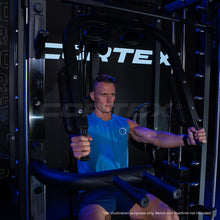 Load image into Gallery viewer, Cortex SM-25 6-In-1 Power Rack with Smith &amp; Cable Machine + Jammer Arms + Chest Fly Attachment + 23kg Weights Add On + BN-9 Bench + Ultimate Olympic Bumper Weight Plate &amp; Barbell Package