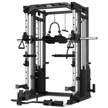 Load image into Gallery viewer, Cortex SM-25 6-In-1 Power Rack with Smith &amp; Cable Machine + Jammer Arms + Chest Fly Attachment + 23kg Weights Add On + BN-9 Bench + Ultimate Olympic Bumper Weight Plate &amp; Barbell Package
