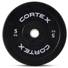 Load image into Gallery viewer, Cortex Black Series V3 Rubber Olympic Bumper Plate 50mm 5kg (2 Pack)