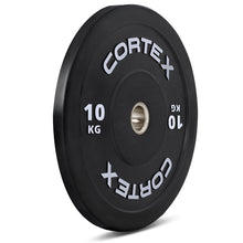 Load image into Gallery viewer, Cortex Black Series V3 Rubber Olympic Bumper Plate 50mm 10kg (2 Pack)