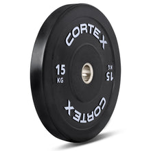 Load image into Gallery viewer, Cortex Black Series V3 Rubber Olympic Bumper Plate 50mm 15kg (2 Pack)