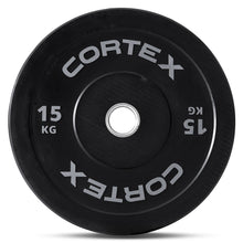 Load image into Gallery viewer, Cortex Black Series V3 Rubber Olympic Bumper Plate 50mm 15kg (2 Pack)