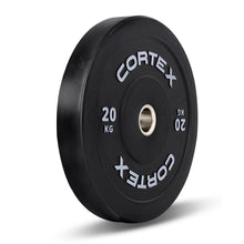 Load image into Gallery viewer, Cortex Black Series V3 Rubber Olympic Bumper Plate 50mm 20kg (2 Pack)