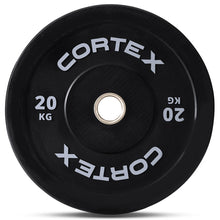 Load image into Gallery viewer, Cortex Black Series V3 Rubber Olympic Bumper Plate 50mm 20kg (2 Pack)