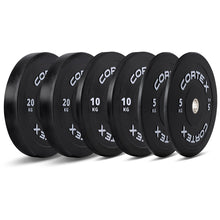 Load image into Gallery viewer, Cortex Black Series V3 Rubber Olympic Bumper Plate Set A 70kg (Plates)