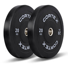 Load image into Gallery viewer, Cortex Black Series V3 Rubber Olympic Bumper Plate Set A 70kg (Plates)