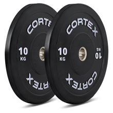Load image into Gallery viewer, Cortex Black Series V3 Rubber Olympic Bumper Plate Set B 100kg (Plates)