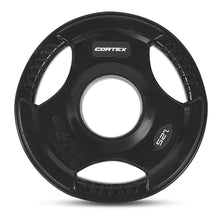 Load image into Gallery viewer, Cortex Tri-Grip V2 Rubber Olympic Plate 1.25kg (4 Pack)