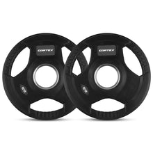 Load image into Gallery viewer, Cortex Tri-Grip V2 Rubber Olympic Plate 2.5kg (2 Pack)