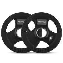 Load image into Gallery viewer, Cortex Tri-Grip V2 Rubber Olympic Plate 5kg (2 Pack)
