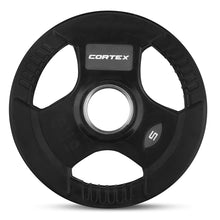 Load image into Gallery viewer, Cortex Tri-Grip V2 Rubber Olympic Plate 5kg (2 Pack)