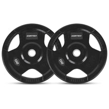 Load image into Gallery viewer, Cortex Tri-Grip V2 Rubber Olympic Plate 20kg (2 Pack)