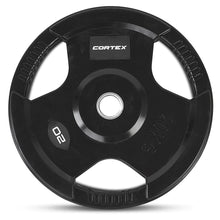 Load image into Gallery viewer, Cortex Tri-Grip V2 Rubber Olympic Plate 20kg (2 Pack)