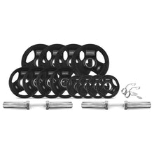 Load image into Gallery viewer, Cortex Tri-Grip V2 Rubber Olympic Plate Set C 45kg (Dumbbell)