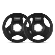 Load image into Gallery viewer, Cortex Tri-Grip V2 Rubber Olympic Plate Set C 45kg (Dumbbell)
