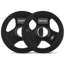 Load image into Gallery viewer, Cortex Tri-Grip V2 Rubber Olympic Plate Set E 45kg (Curl Bar)