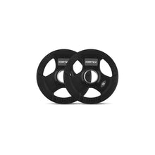 Load image into Gallery viewer, Cortex Tri-Grip V2 Rubber Olympic Plate Set F 90kg (Bar and Plates)