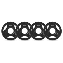 Load image into Gallery viewer, Cortex Tri-Grip V2 Rubber Olympic Plate Set G 145kg (Bar, Dumbbells, Plates)