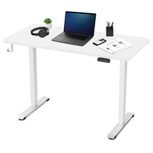Load image into Gallery viewer, ErgoDesk Electric Standing Desk 120cm (White/White)