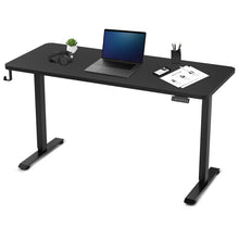 Load image into Gallery viewer, ErgoDesk Electric Standing Desk 140cm (Black/Black)
