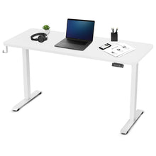 Load image into Gallery viewer, ErgoDesk Electric Standing Desk 140cm (White/White)