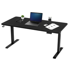 Load image into Gallery viewer, ErgoDesk Electric Standing Desk 160cm (Black/Black)