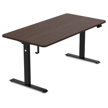 Load image into Gallery viewer, ErgoDesk Electric Standing Desk 160cm (Walnut/Black)