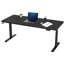 Load image into Gallery viewer, ErgoDesk Electric Standing Desk 180cm (Black/Black)