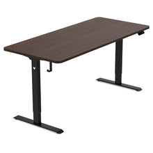 Load image into Gallery viewer, ErgoDesk Electric Standing Desk 180cm (Walnut/Black)