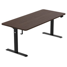Load image into Gallery viewer, ErgoDesk Electric Standing Desk 180cm (Walnut/Black)