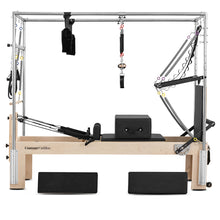 Load image into Gallery viewer, Lifespan Fitness Contour Cadillac Pilates Reformer with Full Trapeze Table (Black)