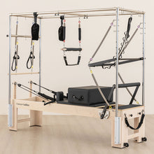 Load image into Gallery viewer, Lifespan Fitness Contour Cadillac Pilates Reformer with Full Trapeze Table (Black)