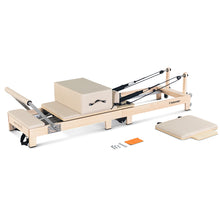 Load image into Gallery viewer, Lifespan Fitness Contour Folding Wooden Pilates Reformer Machine Set (Beige)