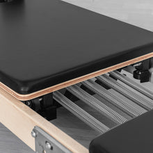 Load image into Gallery viewer, Lifespan Fitness Contour Folding Wooden Pilates Reformer Machine Set (Black)